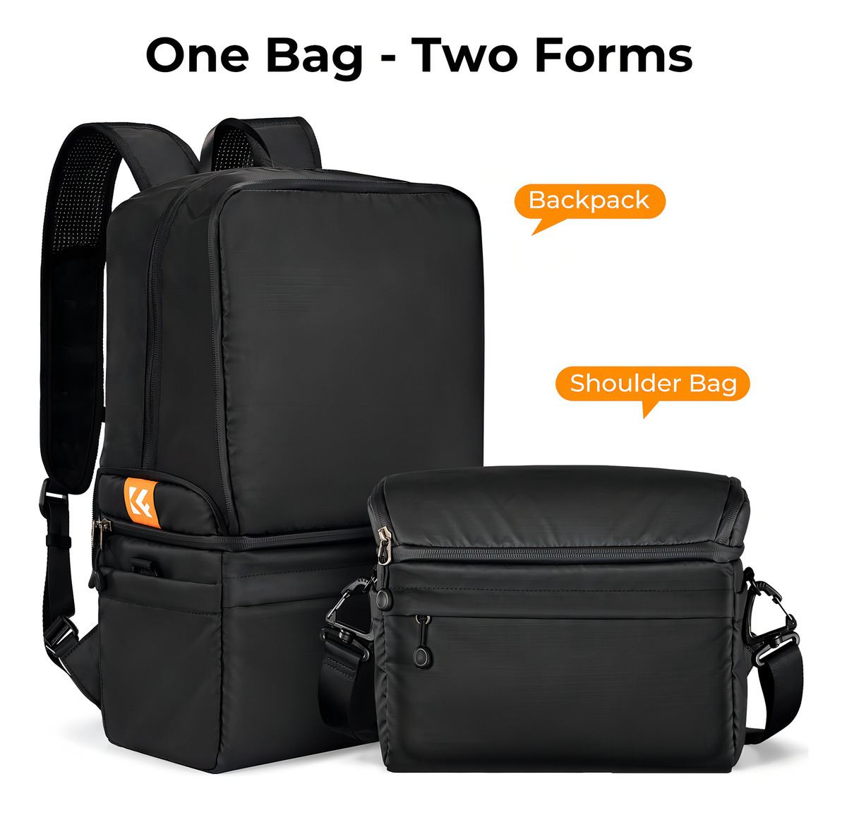 Mochila Fotográfica K&F Concept Commuter – Negra – Foto 2