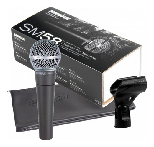 Micrófono Shure Sm58-lc Dinámico Cardioide Para Voces Gris Oscuro