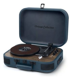 Bandeja De Vinilo Muse Mt201ob Bt Usb Color Azul