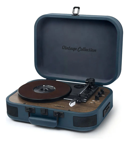 Bandeja De Vinilo Muse Mt201ob Bt Usb Color Azul