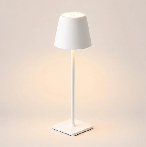 Lámpara De Mesa Led Recargable Inalámbrica Blanca