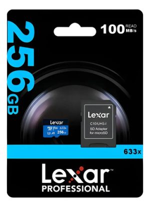 Tarjeta Micro Sd Lexar 256gb 633x Blue Series