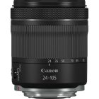 Lente Canon RF 24-105mm f/4-7.1 IS STM visto de perfil