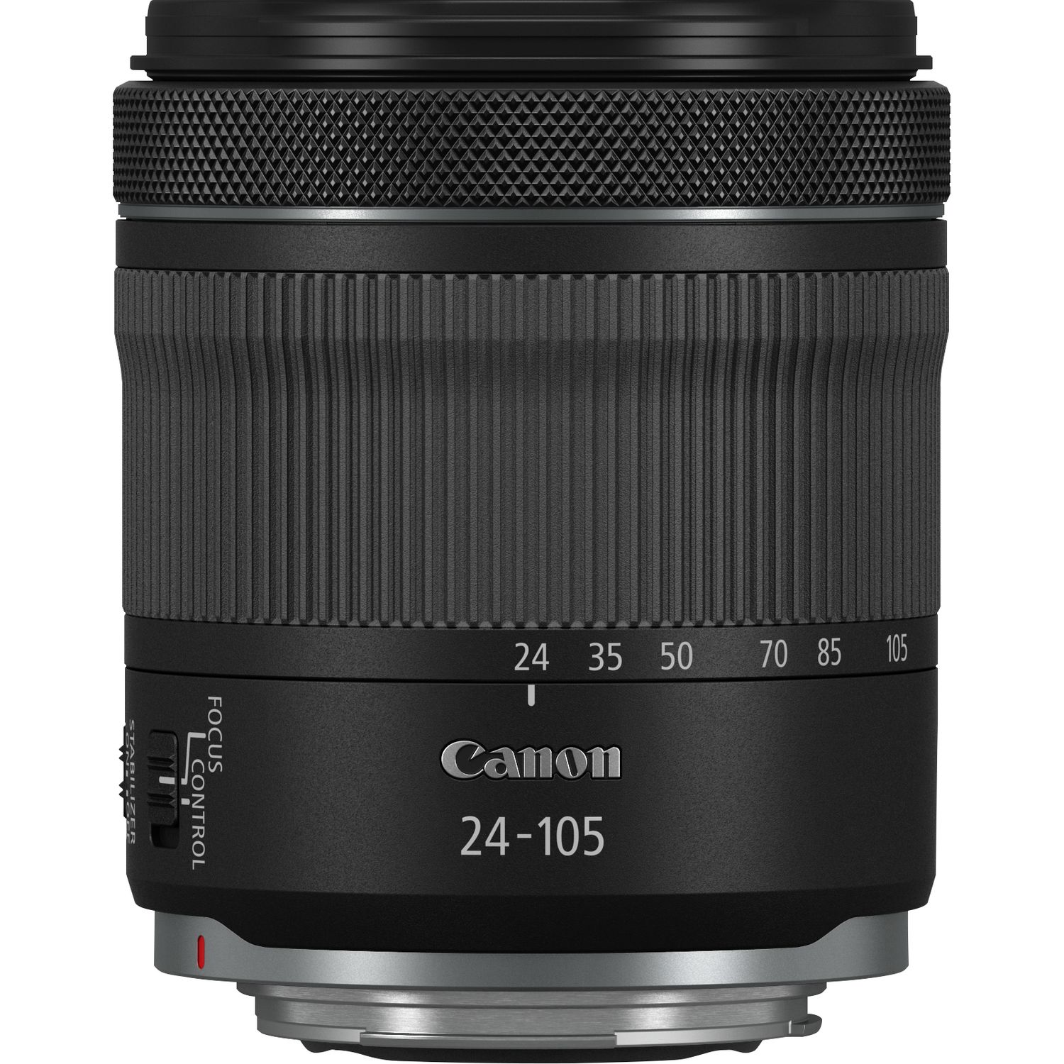 Canon RF 24-105mm f4-7.1 IS STM 1 Lente Canon RF 24-105mm f/4-7.1 IS STM visto de perfil
