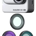 Kit filtros UV, CPL y ND4 K&F Concept para Insta360 GO 3S