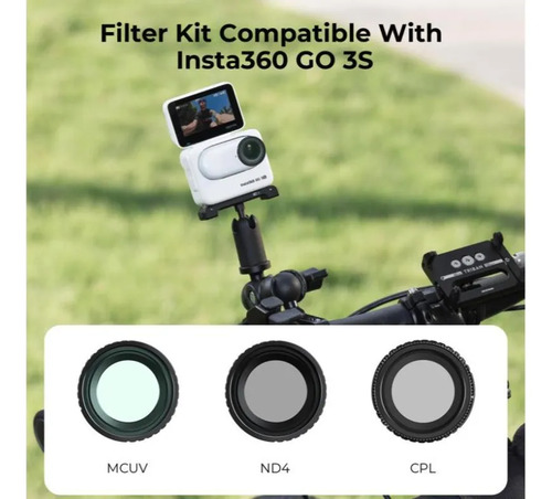 Kit filtros UV, CPL y ND4 K&F Concept para Insta360 GO 3S - foto 2