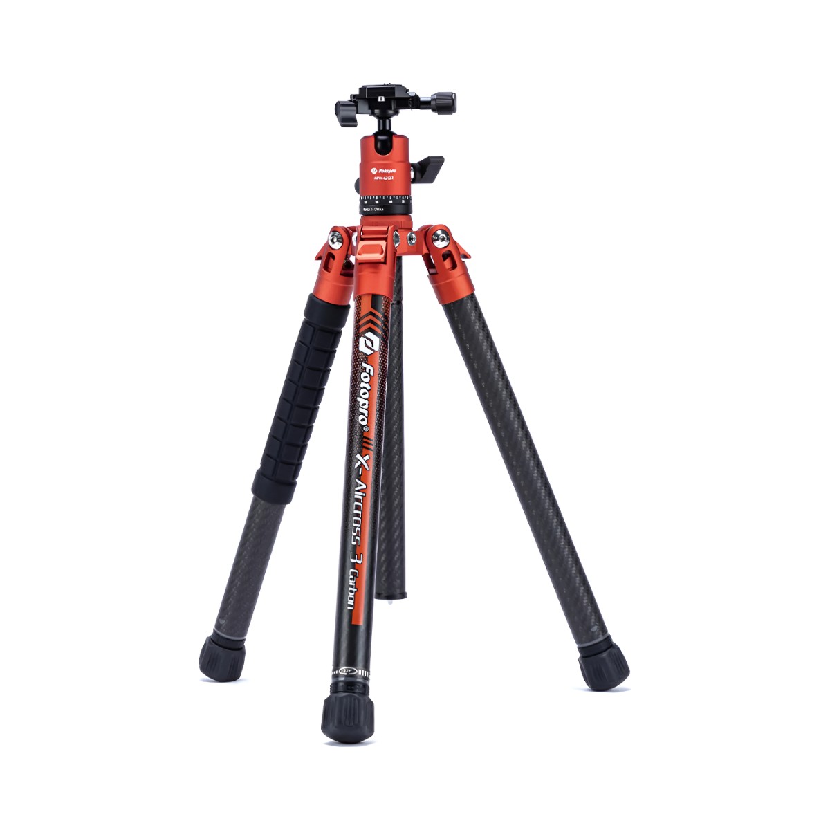 Trípode de Fibra de Carbono Fotopro X-Aircross 3C – Carga 10 kg – Naranja Trípode de Fibra de Carbono Fotopro X-Aircross 3C – Carga 10 kg – Naranja