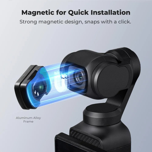 Kit lente gran angular y filtros Black Diffusion y Cool Light K&F Concept para DJI Osmo Pocket 3 - foto 2