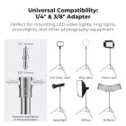 Trípode de Iluminación K&F Concept 2,80 m de Acero Inoxidable