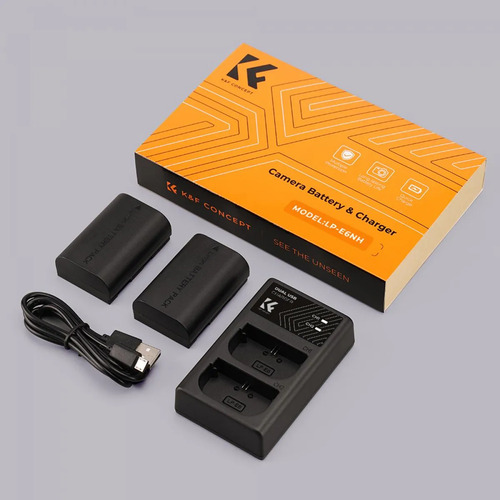 Kit 2 baterías LP-E6NH para Canon con cargador dual K&F Concept - imagen 10