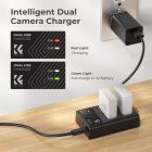 Kit 2 baterías LP-E8 para Canon con cargador dual K&F Concept - imagen 6