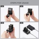 Kit 2 baterías LP-E17 para Canon con cargador dual K&F Concept - imagen 7