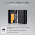Kit 2 baterías LP-E6NH para Canon con cargador dual K&F Concept - imagen 5