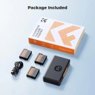 Kit 3 baterías K&F Concept para DJI Osmo Action 5 Pro 4 3 con cargador - imagen 8